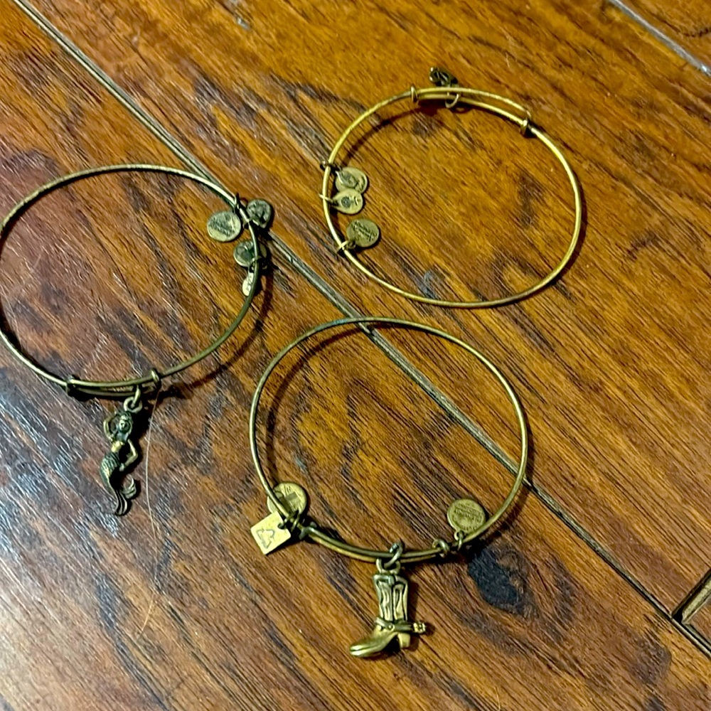 Lot of 3 Alex and Ani Bracelets